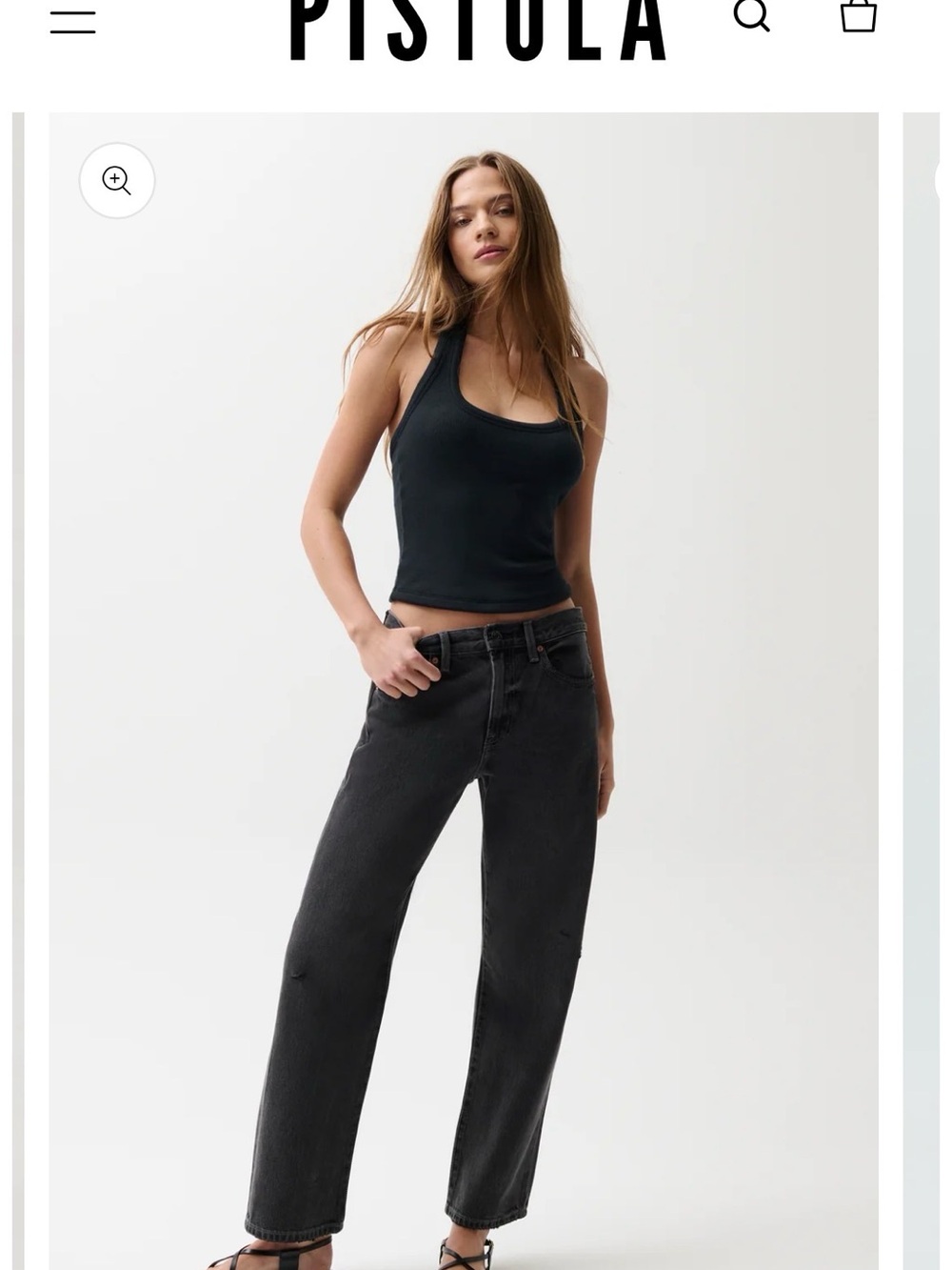 Pistola Black Women's Straight-Leg Jeans